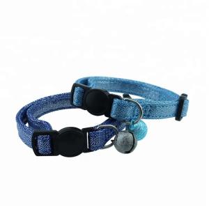 Pu Breakaway Pet Training Collars inflatable cat collar With Bling Bell