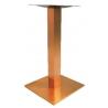 China Colorful Stainless Steel Table Legs Round Base Commercial Furniture Gloden Color wholesale