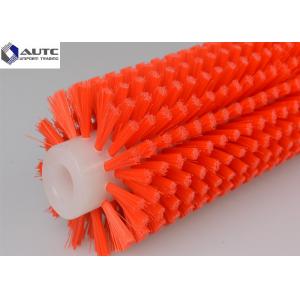 PP Nylon Bristle Spiral Cleaning Brush Roller , Industrial Cleaning Brushes OEM