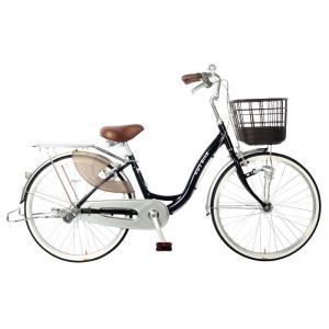 China WanYi Red / Ink Blue / Native Silver Aluminum Alloy Ladies Bicycle 24/26 Inch supplier
