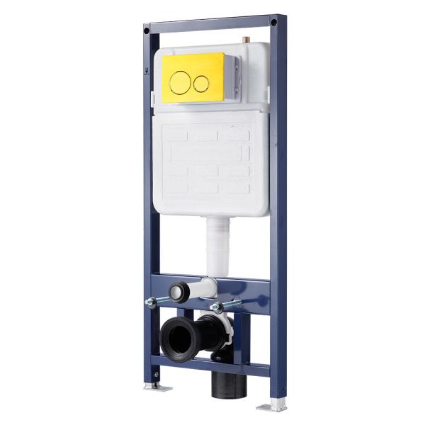 Modern Enclosed Toilet Cistern With Dual Flush Inwall Installation Type
