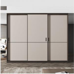 Fashion Room Furniture Khaki Upper And Lower Track Sliding Doors