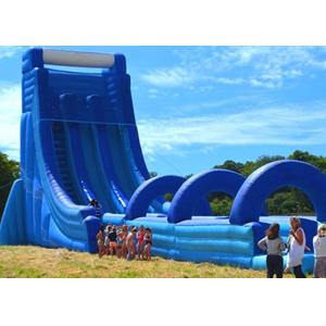 China Commercial Giant Inflatable Dry And Wet Slide For Adult / Dual Lane Inflatable Slip N Slide supplier