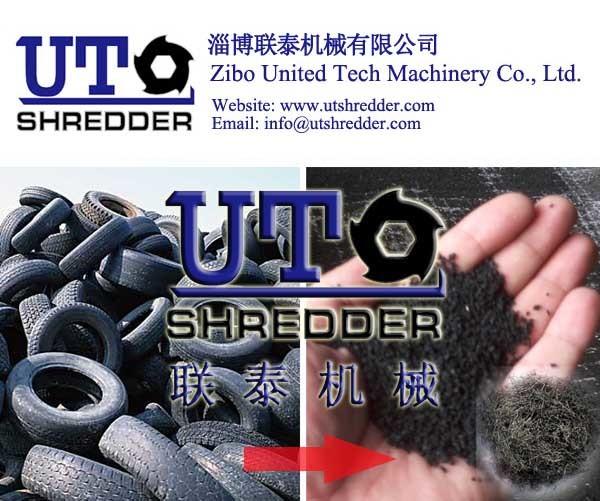 Tire recycling machine/Two rotor crusher/Scrao tire slice cutter/Waste tire