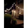Outdoor LED String Lights 49FT Glass Copper With 15ct S14 Bulbs Weatherproof
