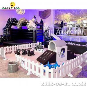 Waterproof Inflatable Soft Play Equipment Indoor Play Area Day Care Center Children Black White
