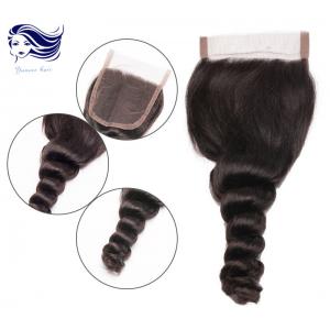 Peruvian Virgin Hair Lace Closure Loose Wave 100 Real Human Hair