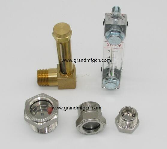 male NPT BSP thread 1 inch Stainless Steel 304 bulls eye sight glass with