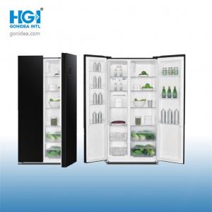 China Large Glass Door French Side By Side Refrigerator No Free supplier