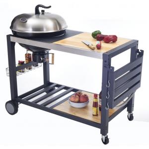 China Outside Commercial Kitchen Equipments Charcoal BBQ Grill With Cabinet And Table supplier