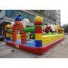 Customized Cartoon Inflatable Bouncy Castle Waterproof / Fire - Resistant