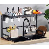 China 33 Inch Stainless Dish Rack Over Sink 51.5cm Height ODM For Plates Bowls on sale