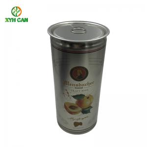 China Food Safety Standard 1L Beer Tinplate Can with SOT Lid Transparent Iron Color Printing supplier