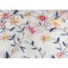 China 120 Cm Embroidered Floral Multi Colored Lace Fabric Gauze For Garment Factory wholesale