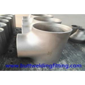 China Nickel Alloy ASTM B163 NO8020 Equal Tee Butt Weld Pipe Fittings supplier