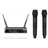 LS-670 wireless microphone system UHF PRO dual channel headset lavalier LCD