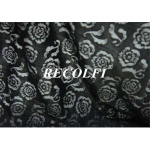Silver Foiling Ocean Protective Polyester Knit Fabric High Elastic