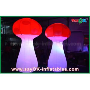 China Stage Decoration Giant Inflatable LED Mushroom Lighting For Wedding / Event supplier