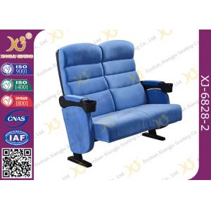 Fine Finish Multifunctional Metal Iron Double Leg Widely  Cinema Theater Seating Chairs