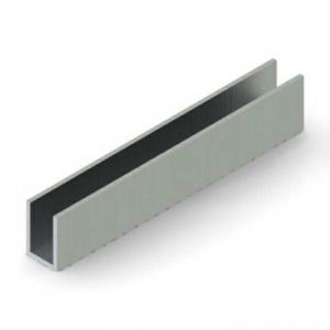China Matt Silver Anodizd Aluminium Industrial Profile 12mm Width 0.8mm Wall Thickness supplier