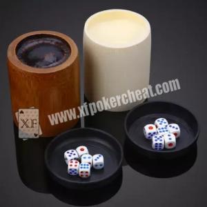 China Colorful Gamble Dice / Trick Magic Dice With Radio Wave and Scanning Cup supplier