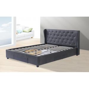 Minimalist 160*200cm King Size Platform Bed Frame Four Drawers