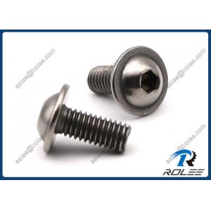 304/316/18-8 Stainless Steel Hex Socket Round Flange Washer Head Machine Screws