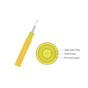Simplex SM/MM Indoor Fiber Optic Cable 1 Core  2mm / 3.0mm Yellow PVC LSZH Jacket