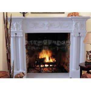 marble mantel  fireplace for home