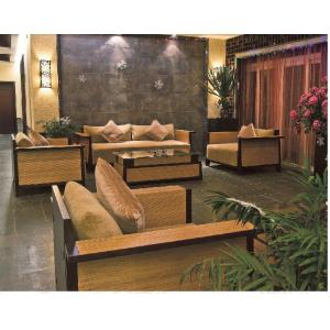 Lobby Aera Furniture,Rattan/Wicker Sofa and Coffee Table,RA-009