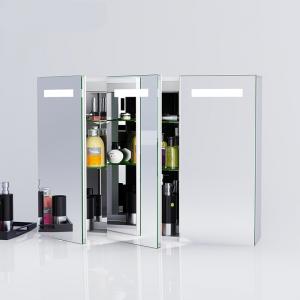 China Anti Fog LED Light Up Bathroom Mirror Cabinet IP44 / Led Bathroom Cabinet supplier