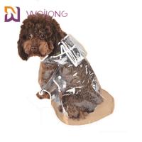 China PVC Transparent Pet Raincoat Spring Summer Light Clear Dog Raincoat on sale