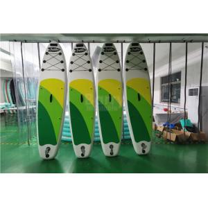 Customized Green And Yellow Inflatable SUP Board Stand Up Paddleboard