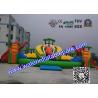 China Outdoor Inflatable Water Park For Kids , Large Inflatable Water Slides With Pool wholesale