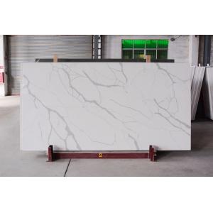 China White Engineered Artificial Quartz Stone Countertop For Kitchen And Bathroom Floor Tiles supplier