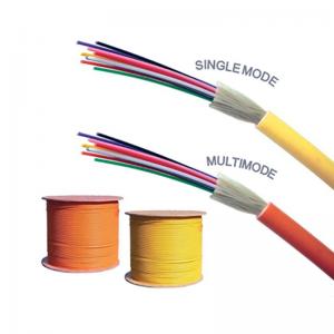 China GJFJV 12 Core  indoor optical fiber cableTight Buffered And Non - Metal Member  light cable supplier