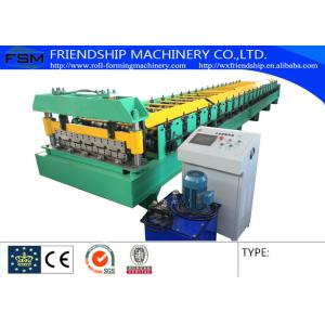 China 15m/Min Electronic Steel Color Roof Roll Forming Machine With Motor 15kw 380v 3 Phase supplier