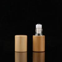 China Bamboo Cover Glass Empty Roll On Bottle on sale