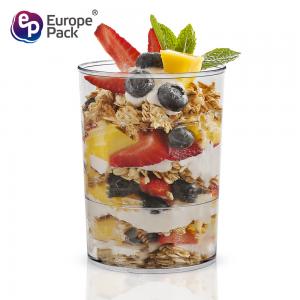 High quality reusable 93ml disposable plastic yogurt cup for different foods