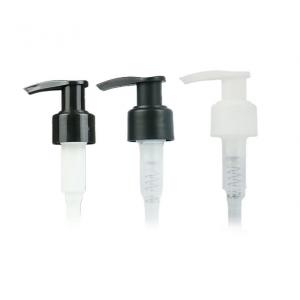 China 28/410 PP Plastic Shampoo Shower Black Lotion Pump for Bottle supplier