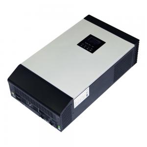 China 3kva 24vdc to 220vac hybrid mppt solar inverter with 25A mppt controller inside supplier