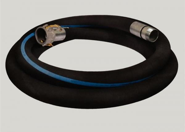 Flange Joint Wire Reinforced Rubber Hose / Corrugated Suction Hose ISO 9001