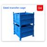 China Almacén pesado Cajera de almacenamiento de acero plegable y apilable Color personalizado wholesale