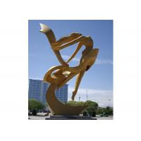 China Outdoor Large Abstract Modern Stainless Steel Sculpture , Dancing Girl Sculpture on sale