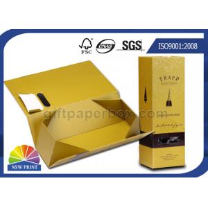 Handmade Folding Cardboard Wine Packaging Box Rigid Gift Presentation Box