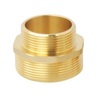 China Hex Round Brass Reducing Nipple 1 4 Brass Fittings For Hose on sale