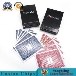 China Durable Casino Playing Cards / Panton Or CMYK Printing PVC Poker Card supplier