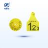 China RFID Ear Tag with Visual Design Laser Printing Support 134.2 Khz Yellow Or Other High Customer Satisfaction Guarantee wholesale