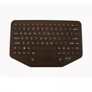 China Ruggedized Vehicle Keyboard Desktop With Touchpad Backlit Scissors Switch supplier