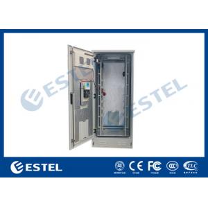 Galvanized Steel Outdoor Equipment Enclosure 32U Insulated Anti Corrosion 19 Inch Rack Cabinet